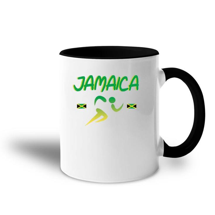 Jamaica Pride Track And Field Running Souvenir Accent Mug