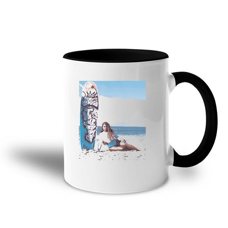 June Jambalaya Surfboard Beach Gift Accent Mug