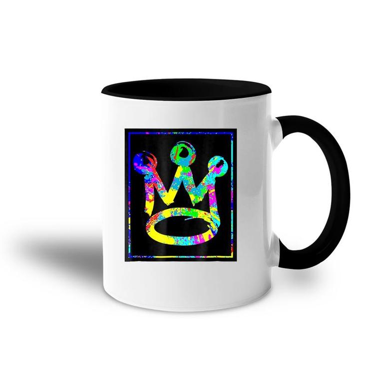 King Crown Paint Splatter Gift Accent Mug
