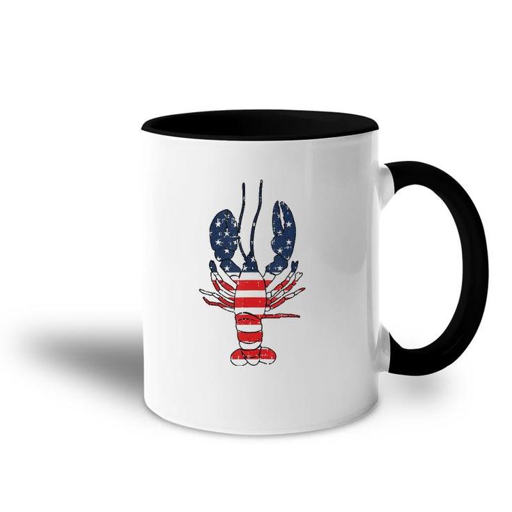 Lobster 4Th Of July American Flag Sea Ocean Lover Patriotic Tank Top Accent Mug