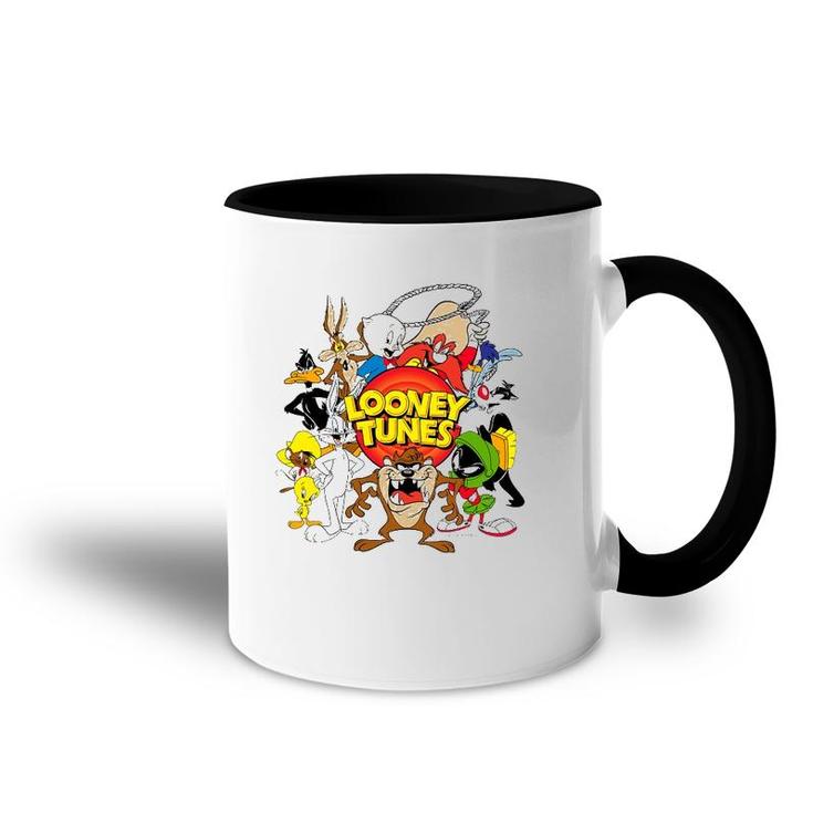 Looney Toons Character Group Bugs Rabbit Accent Mug