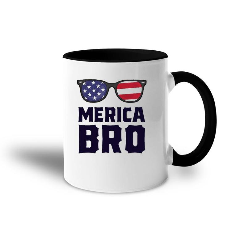 Merica Bro 4Th Of July  Sunglasses Patriotic American Accent Mug
