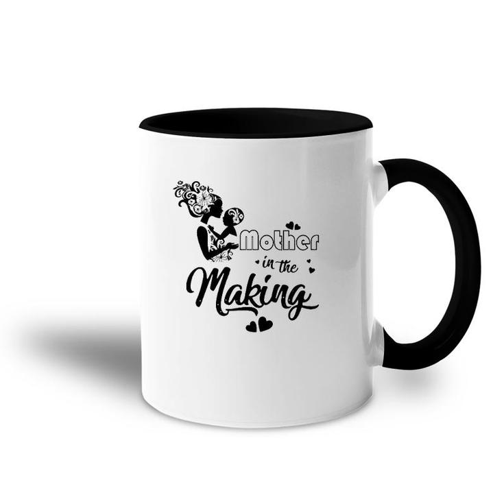 Mother In The Making Mom And Son Black Version Accent Mug