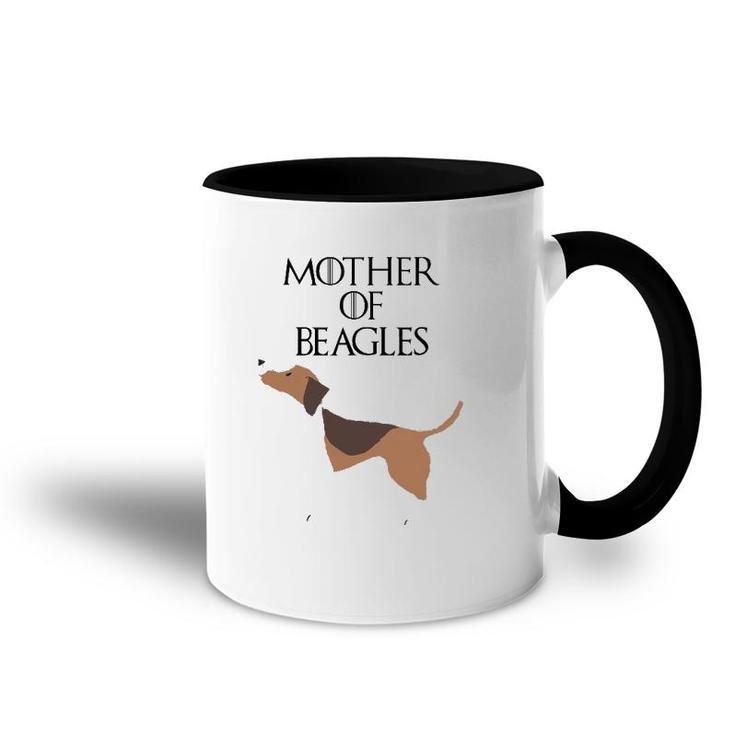 Mother Of Beagles Cute Funny Dog & Gift Fur Mom Accent Mug