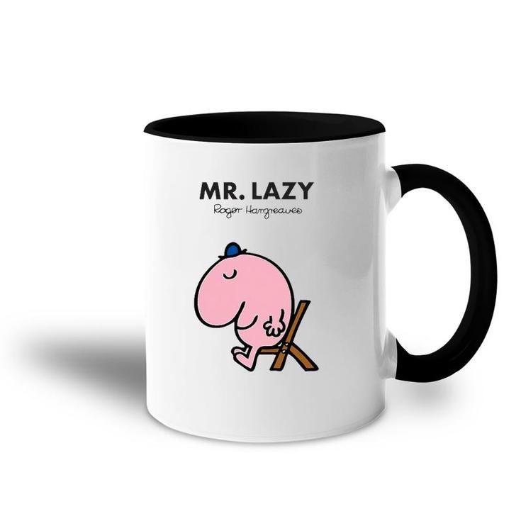 Mr Men Mr Lazy Roger Hargreaves Accent Mug