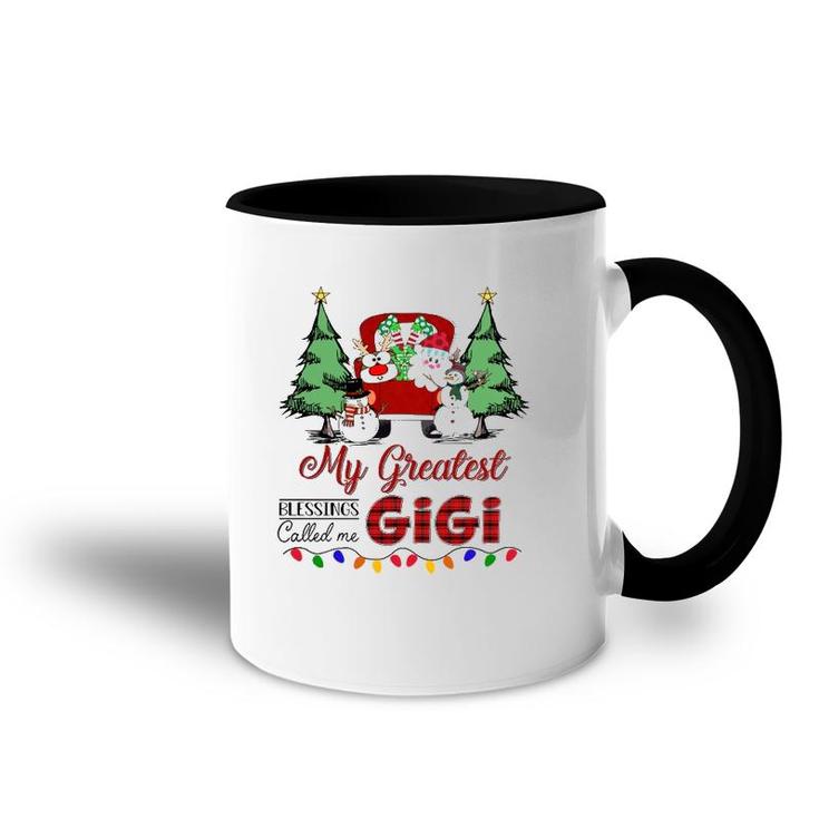 My Greatest Blessings Called Me Gigi Snowman Car Christmas Accent Mug