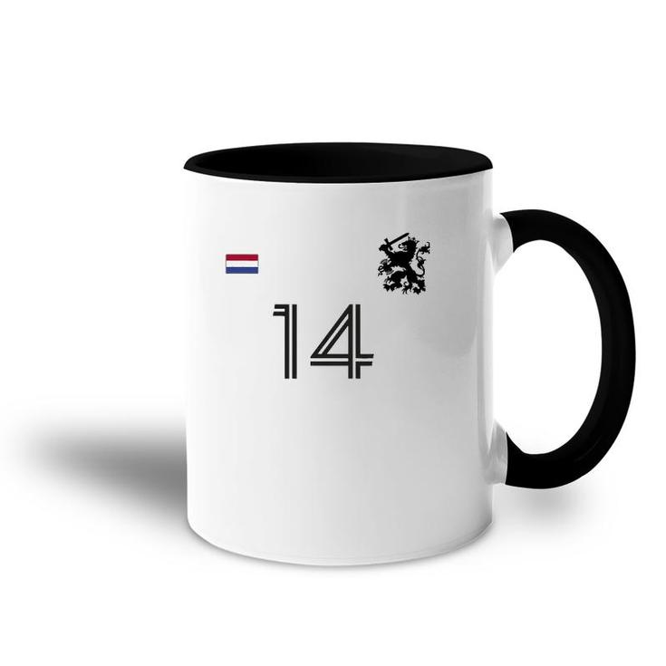 Netherlands Soccer Jersey Team Crest 14 Holland Dutch Lion Accent Mug