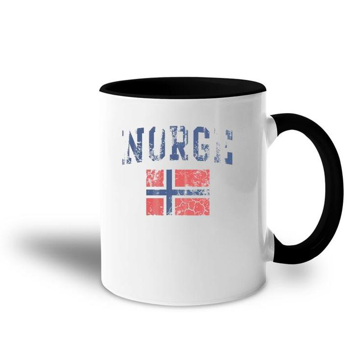 Norge Flag Norway Norwegian Home Love Family Accent Mug