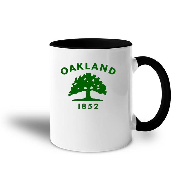 Oakland City Flag State Of California Accent Mug