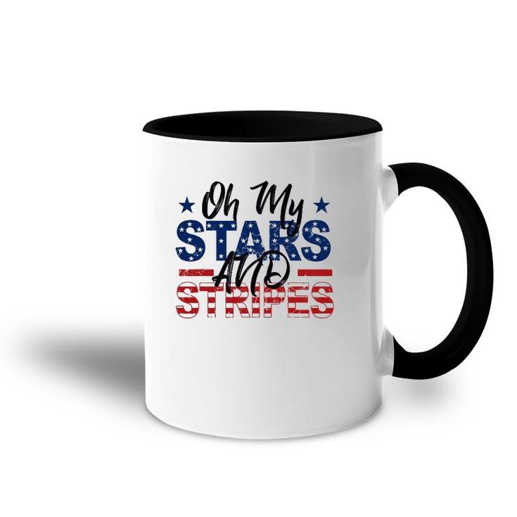 Oh My Stars And Stripes Fourth Of July Accent Mug