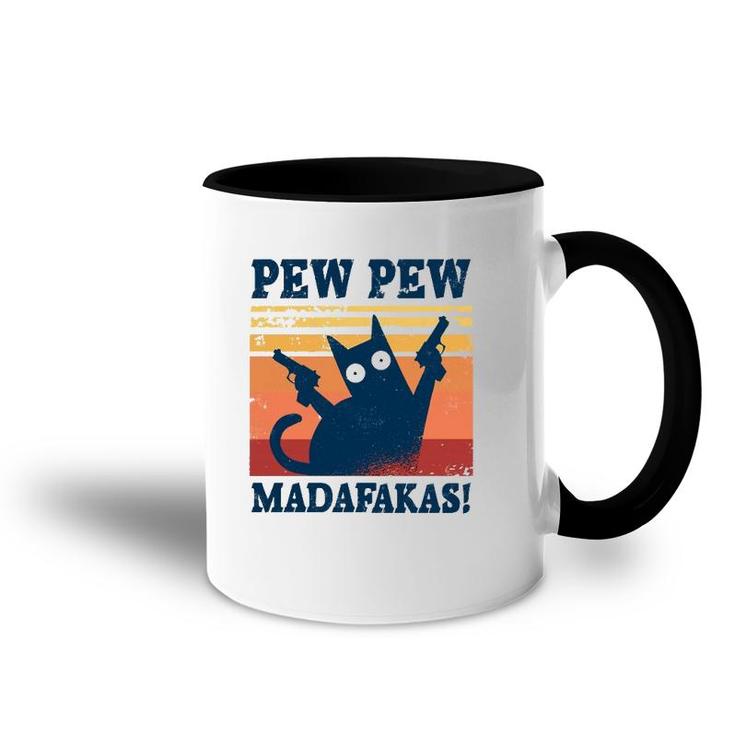 Pew Madafakas  Cats Tops Summer Dresses Pyjamas Pew Cat Accent Mug