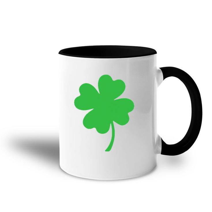 Pocket Size Clover Leaf Shamrock St Patricks Day Accent Mug