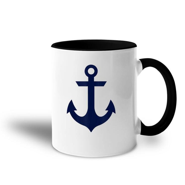 Preppy Nautical Anchor S For Women Boaters Tank Top Accent Mug