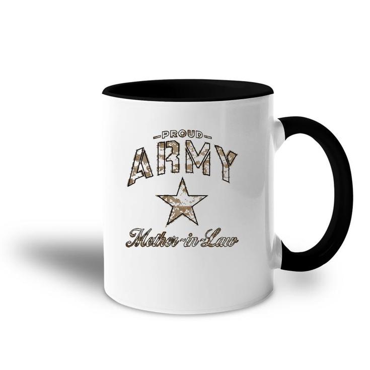 Proud Army Mother In Law Mother's Day Accent Mug