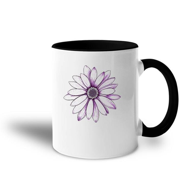 Purple Daisy Flower Lovers Gift Accent Mug