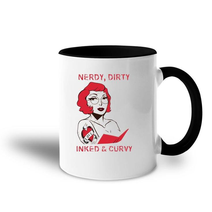 Reader Dirty Inked Curvaceous Tattoo Lady Accent Mug
