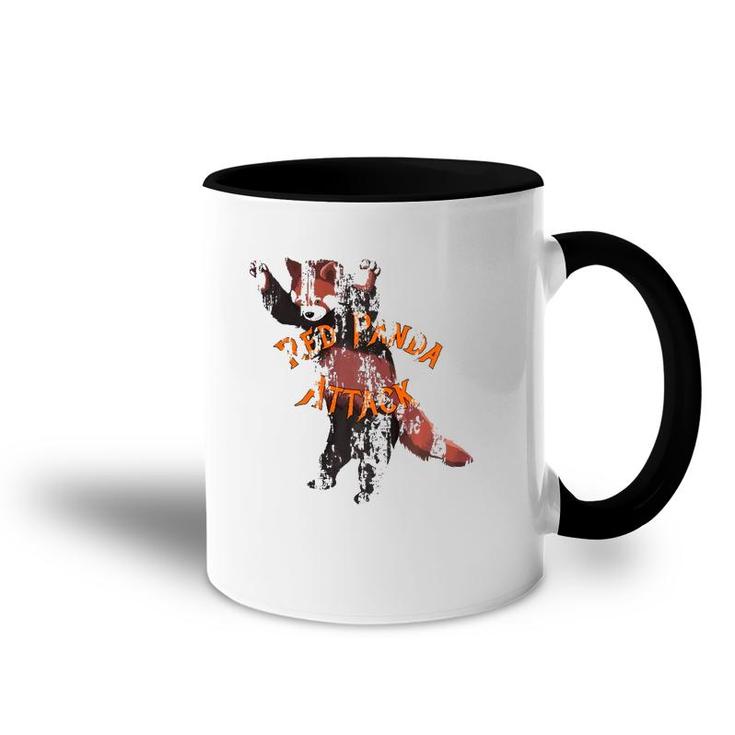 Red Panda Attack You Will Know Us By Our Cuteness Accent Mug