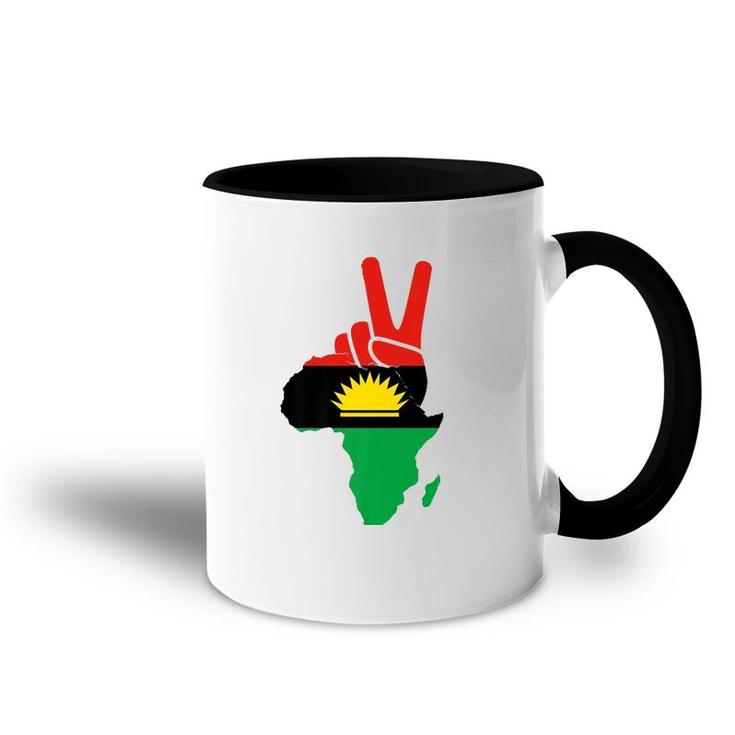 Republic Of Biafra Nigeria Biafran Peace Flag Of Biafra Premium Accent Mug