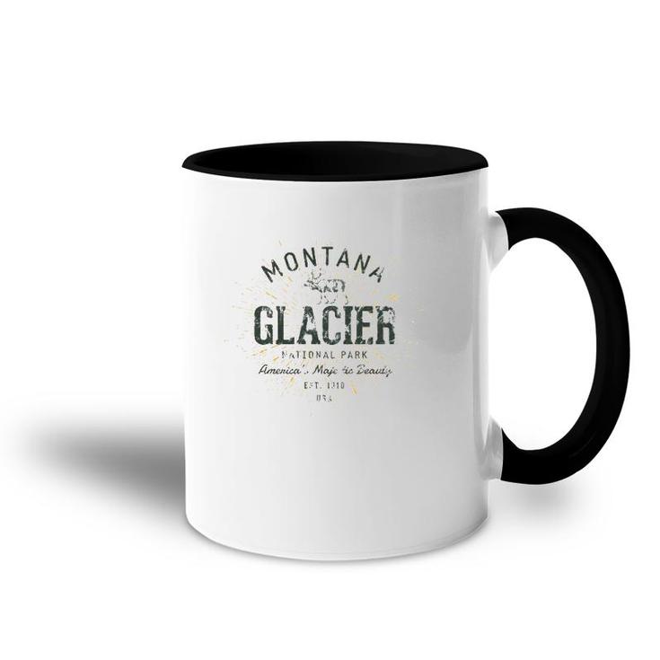 Retro Style Vintage Glacier National Park Accent Mug
