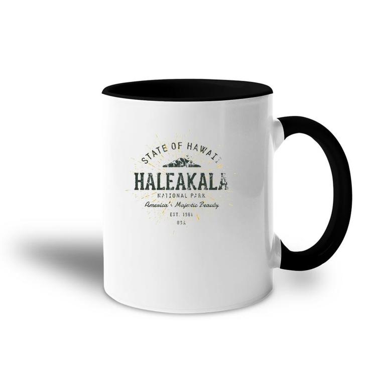 Retro Style Vintage Haleakala National Park Accent Mug