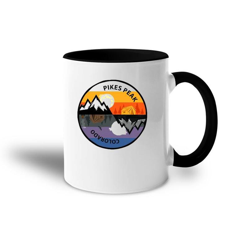 Retro Vintage Pikes Peak, Colorado Souvenir Camping Accent Mug