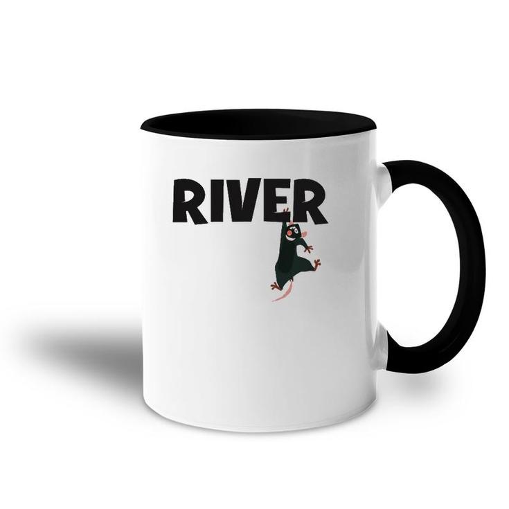 River Rat Rafting Life Is Better On The River Accent Mug