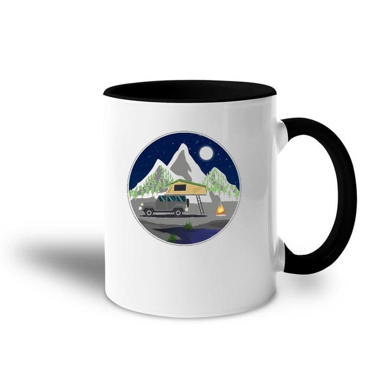 Rooftop Tent - Camping Camper Outdoor Nature Gift Adventure Accent Mug
