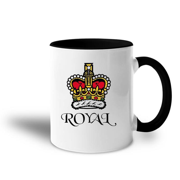 Royal Crown Of King Queen Accent Mug