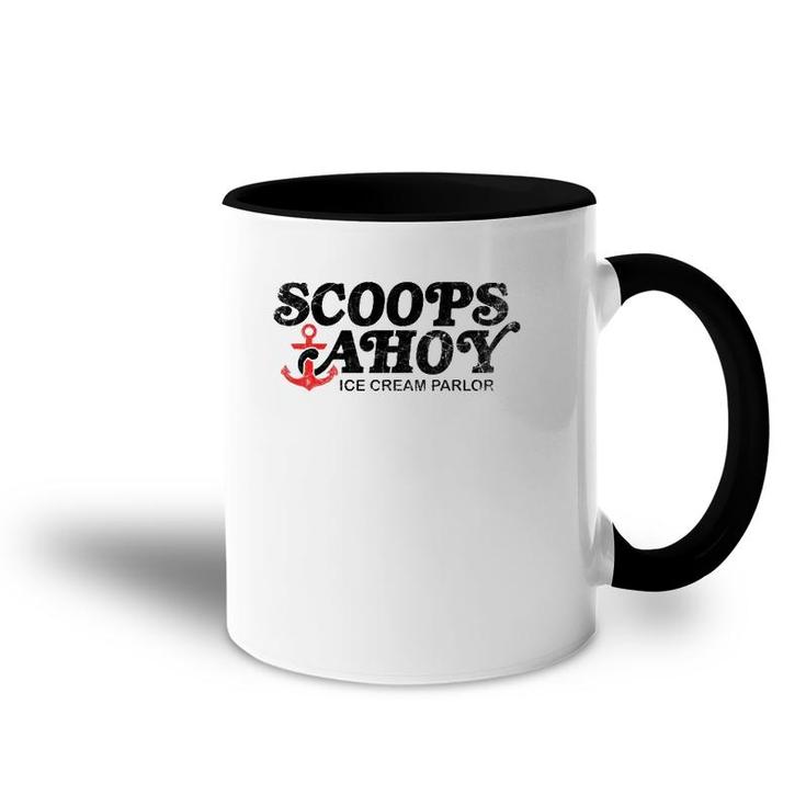 Scoops Ahoy Ice Cream Parlor  Dark Accent Mug