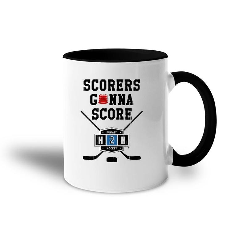 Scorers Gonna Score In Fantasy Hockey Accent Mug