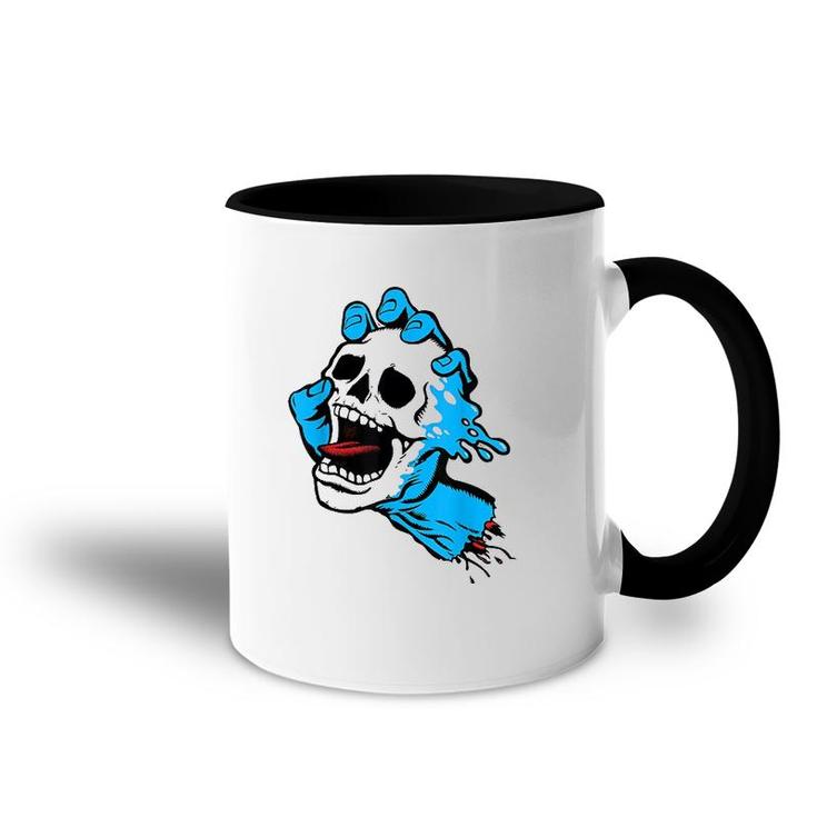 Screaming Skull Hand Accent Mug