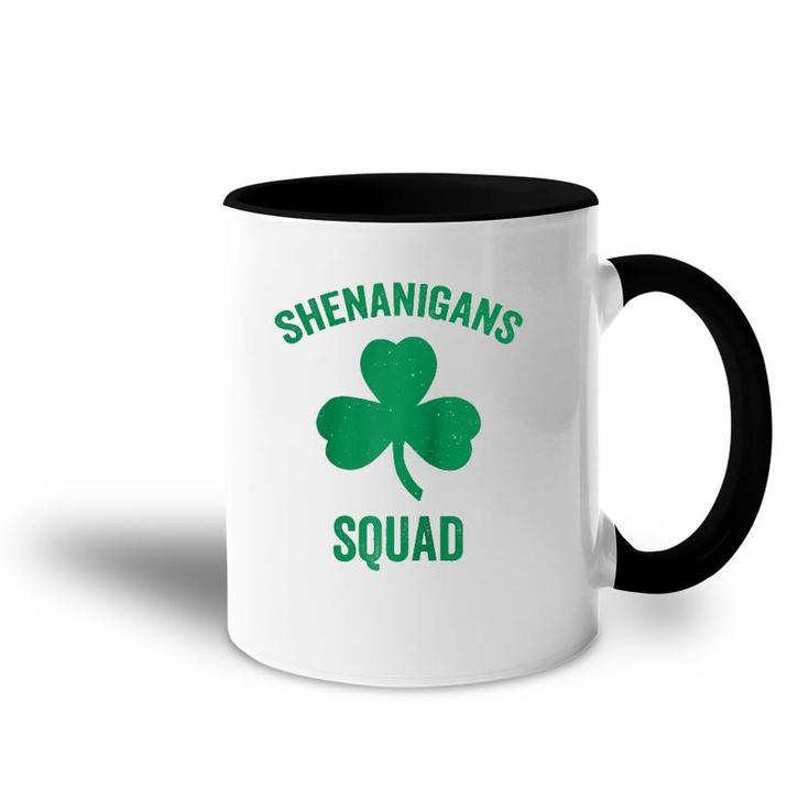Shenanigans Squad Funny St Patrick's Day Matching Group Gift Raglan Baseball Tee Accent Mug