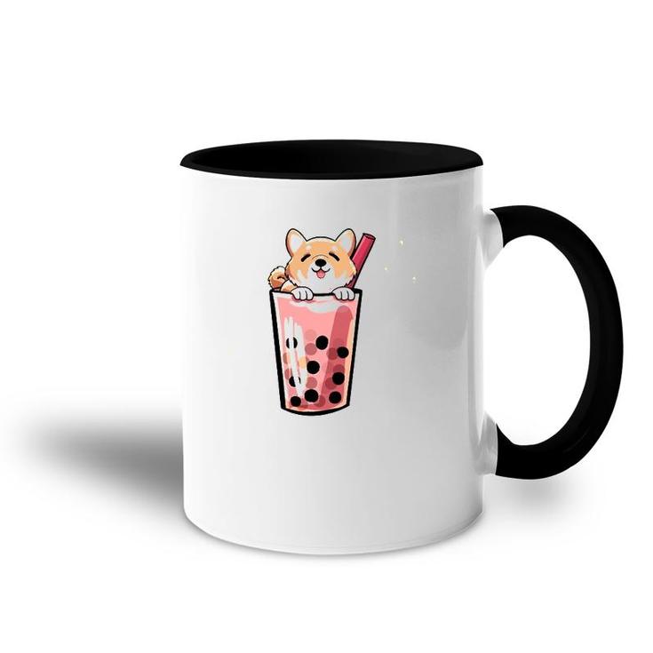 Shiba Inu Boba Bubble Milk Tea Kawaii Japanese Dog Owner Accent Mug