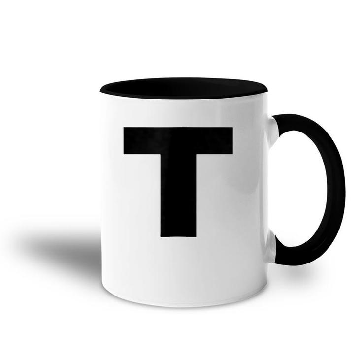 Simple Letter T Accent Mug