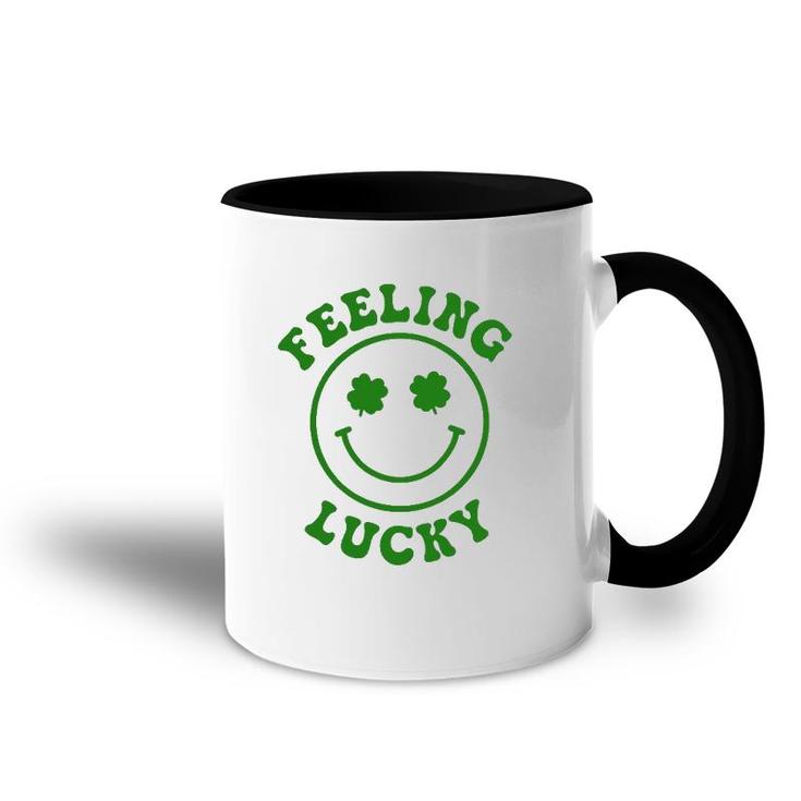 Smile Face Feeling Lucky St Patrick's Day Accent Mug