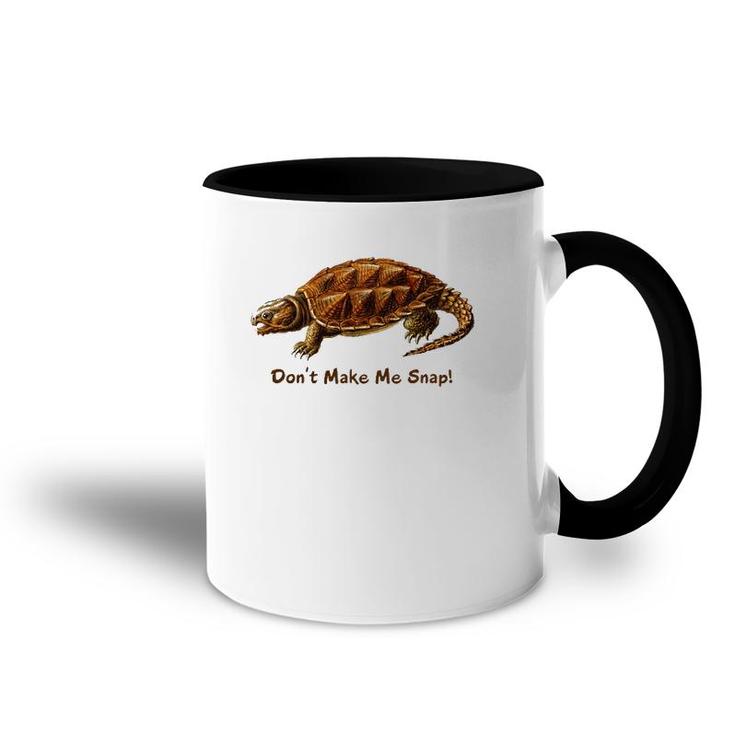 Snapping Turtle Snap Reptile Herp Nature Lover Accent Mug