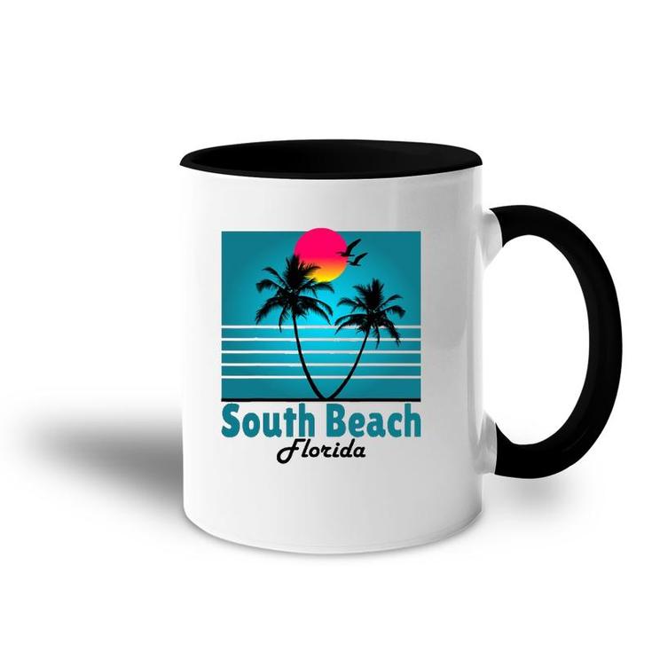 South Beach Miami Florida Seagulls Souvenirs Accent Mug