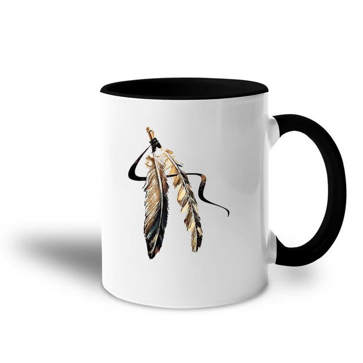 Southwest Native American Indian Tribal Art Colorful Feather Coffee Mug ...