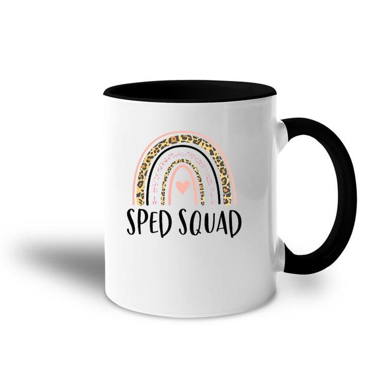Sped Squad Boho Rainbow Teacher Special Education Accent Mug