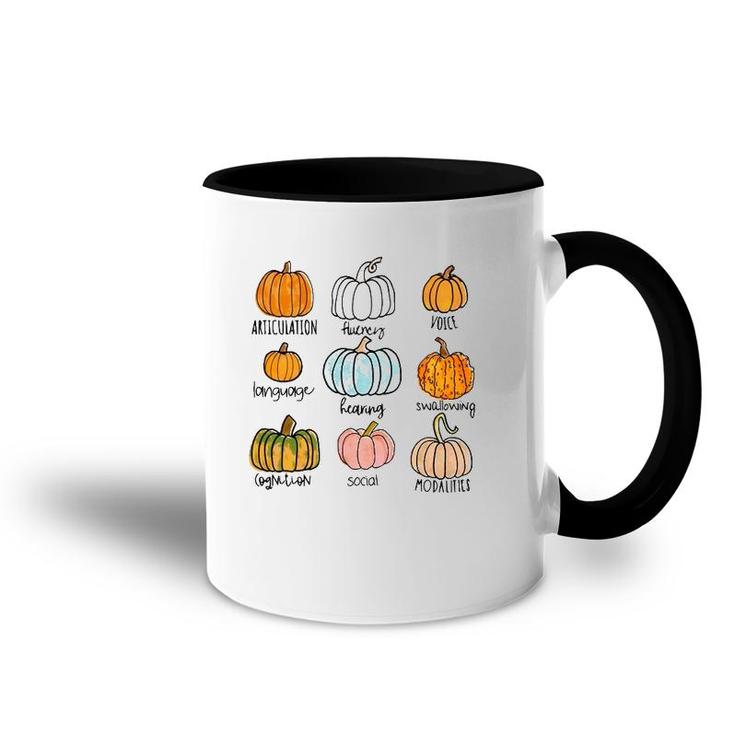 Speech Therapy Halloween Pumpkins For Slp Therapist Accent Mug