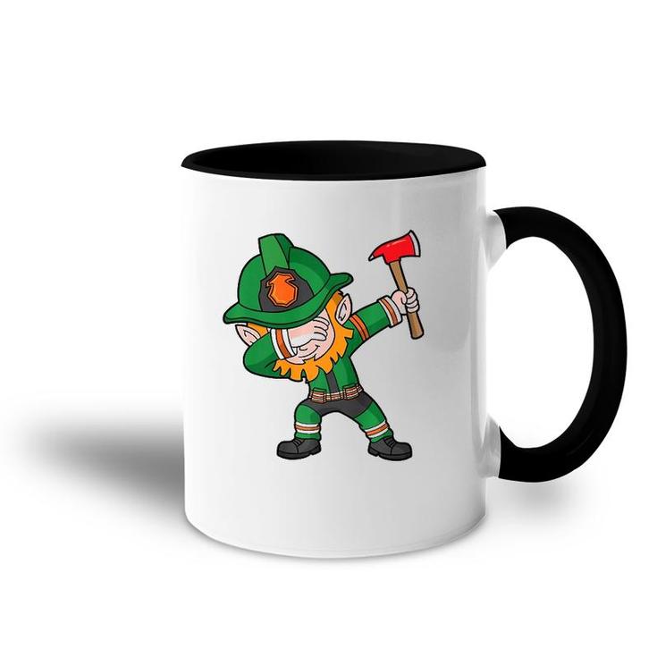 St Patrick's Day Firefighter Dabbing Leprechaun Fireman Irish  Accent Mug