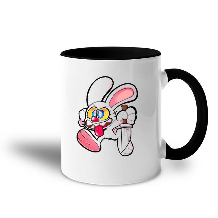 Stabby The Bunny Stabby Rabbit Accent Mug
