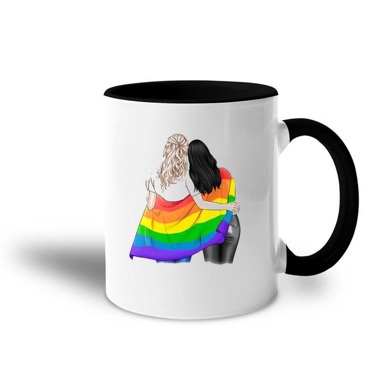 Supercorp - Proud Women Under Pride Flag Accent Mug
