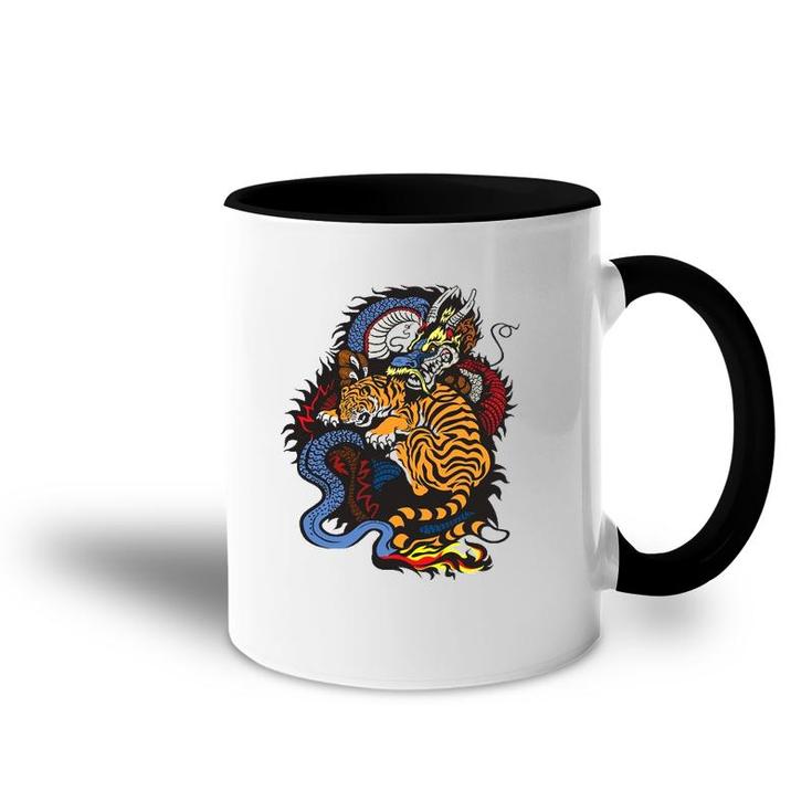 Tiger Vs Dragon Lovers Gift Accent Mug
