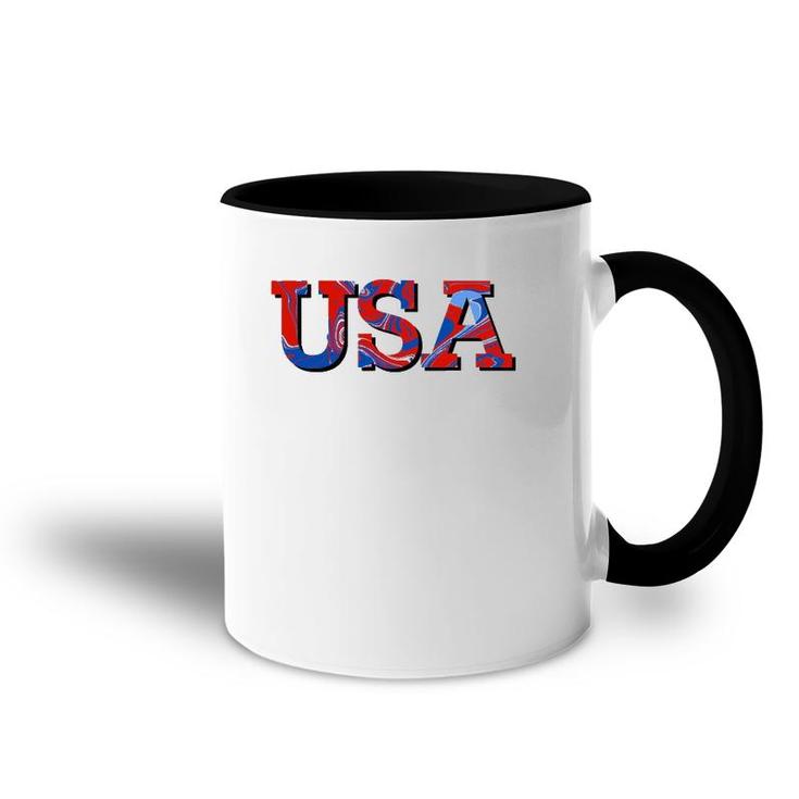 Usa July 4Th Fourth Patriotic United States Of America Accent Mug