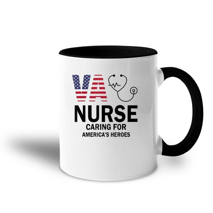 Va Nurse Caring For American's Heroes Accent Mug