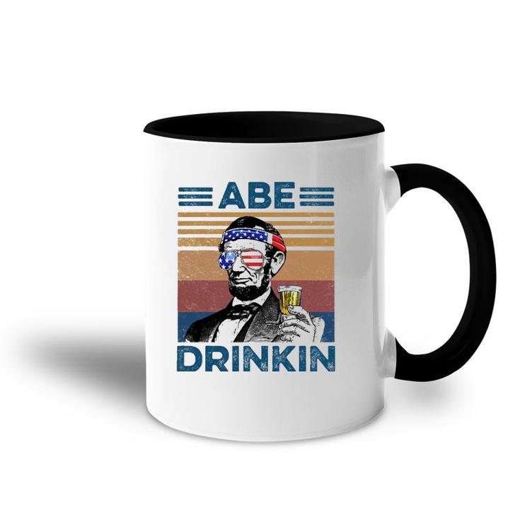 Vintage Abe Drinkin 4Th July Accent Mug