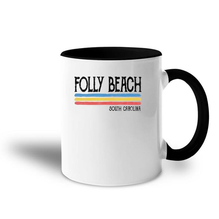 Vintage Folly Beach South Carolina Sc Souvenir Gift  Accent Mug