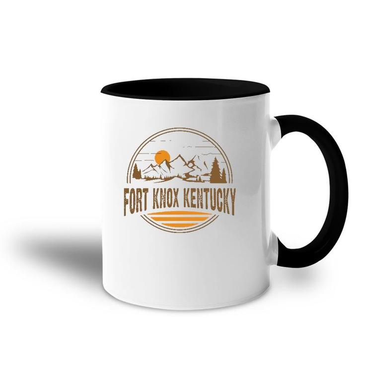 Vintage Fort Knox, Kentucky Mountain Hiking Souvenir Print Accent Mug