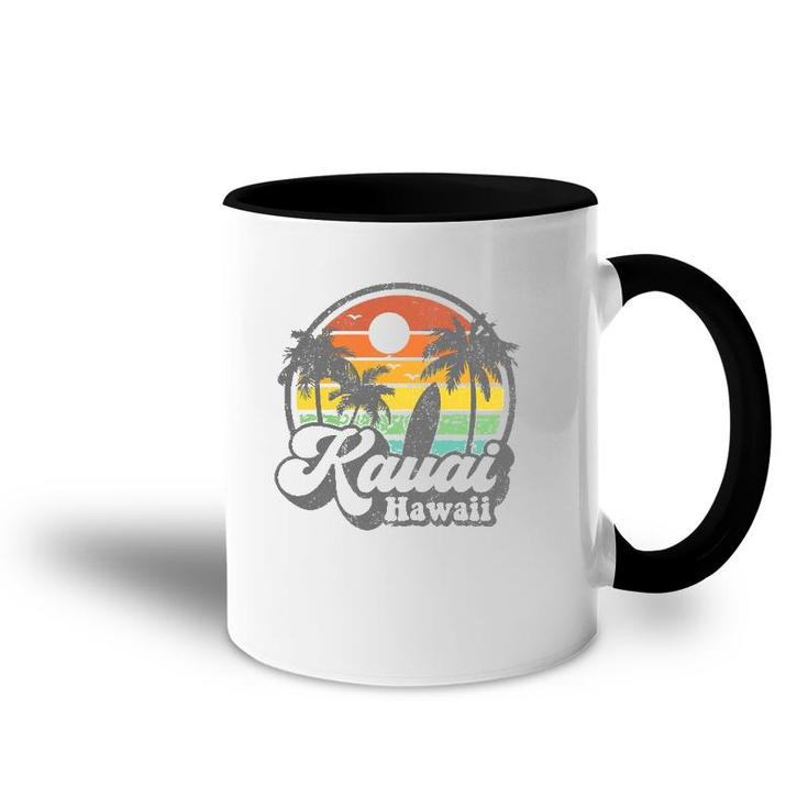 Vintage Kauai Beach Hawaii Surf Hawaiian Surfing 70'S Gift Accent Mug